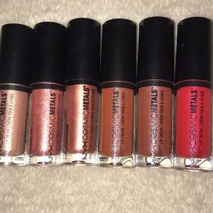 NYX cosmetic metallic lip cream minis
